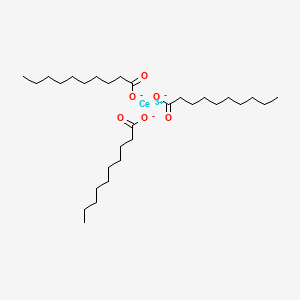 molecular formula C30H57CeO6 B13774503 Cerium(3+) decanoate CAS No. 7492-58-2