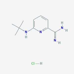 6-(Tert-butylamino)pyridine-2-carboximidamide hydrochloride