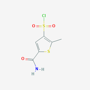5-Carbamoyl-2-methylthiophene-3-sulfonyl chloride