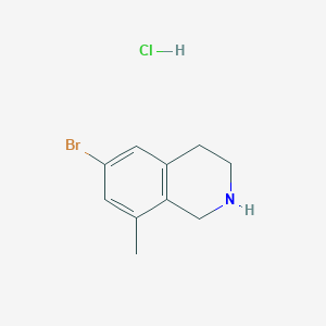 molecular formula C10H13BrClN B1377460 6-Bromo-8-methyl-1,2,3,4-tetrahydroisoquinoline hydrochloride CAS No. 1432680-81-3
