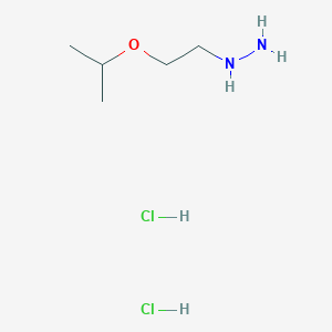 molecular formula C5H16Cl2N2O B1377480 [2-(Propan-2-yloxy)ethyl]hydrazine dihydrochloride CAS No. 1443980-36-6