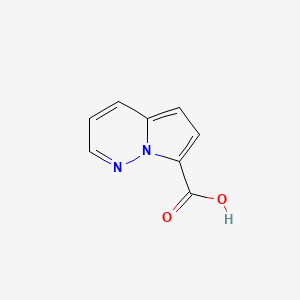 molecular formula C8H6N2O2 B1377481 Pyrrolo[1,2-b]pyridazine-7-carboxylic acid CAS No. 1378467-76-5