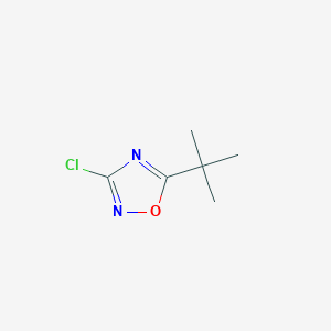molecular formula C6H9ClN2O B1377483 5-Tert-butyl-3-chloro-1,2,4-oxadiazole CAS No. 1393540-56-1