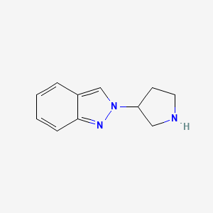 molecular formula C11H13N3 B1377484 2-(pyrrolidin-3-yl)-2H-indazole CAS No. 1443979-68-7