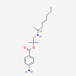 [2-methyl-1-(octan-2-ylamino)propan-2-yl] 4-aminobenzoate