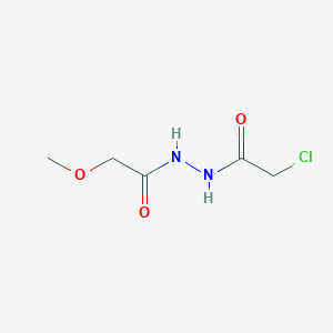 molecular formula C5H9ClN2O3 B1377492 N'-(2-chloroacetyl)-2-methoxyacetohydrazide CAS No. 167155-57-9