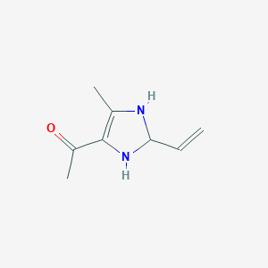 Ethanone, 1-(2-ethenyl-2,3-dihydro-5-methyl-1H-imidazol-4-yl)-