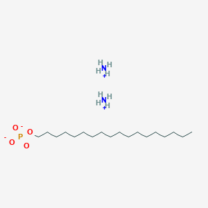 molecular formula C18H39O4P.2H3N<br>C18H45N2O4P B13774967 Diammonium stearyl phosphate CAS No. 65151-77-1