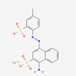 molecular formula C17H13CaN3O6S2 B13775006 calcium;1-amino-4-[(4-methyl-2-sulfonatophenyl)diazenyl]naphthalene-2-sulfonate CAS No. 65152-20-7