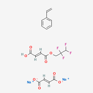 disodium;(E)-but-2-enedioate;(E)-4-oxo-4-(2,2,3,3-tetrafluoropropoxy)but-2-enoic acid;styrene