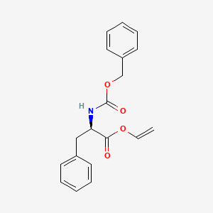 molecular formula C19H19NO4 B13775048 D-N-Benzyloxycarbonyl-3-phenylalanine vinyl ester CAS No. 64286-80-2