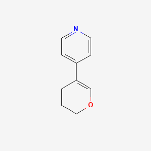molecular formula C10H11NO B1377508 4-(3,4-二氢-2H-吡喃-5-基)吡啶 CAS No. 1443981-72-3