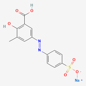 Sodium hydrogen 3-methyl-5-((4-sulphonatophenyl)azo)salicylate