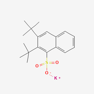 molecular formula C18H23KO3S B13775102 Potassium bis(tert-butyl)naphthalenesulfonate CAS No. 85409-88-7