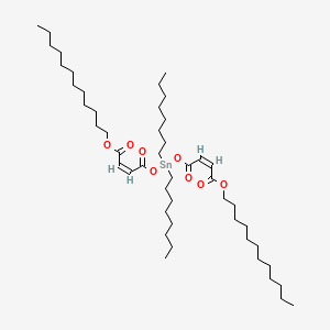 molecular formula C48H88O8Sn B13775120 Dioctyltin bis(lauryl maleate) CAS No. 7324-77-8