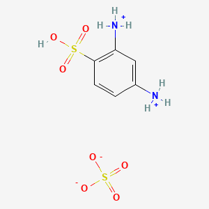 molecular formula C6H10N2O7S2 B13775124 4-Sulpho-m-phenylenediammonium sulphate CAS No. 93920-38-8