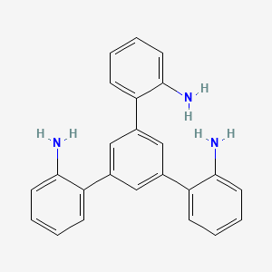 molecular formula C24H21N3 B13775164 2-[3,5-bis(2-aminophenyl)phenyl]aniline 