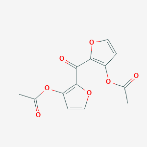 molecular formula C13H10O7 B13775166 3-Acetoxy 2-furyl ketone 