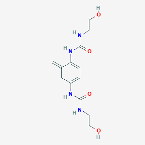 molecular formula C13H20N4O4 B13775171 N,N''-(Methylene-p-phenylene)-bis-[N'-(2-hydroxyethyl)]urea 