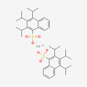 molecular formula C38H50CaO6S2 B13775199 Calcium tris(1-methylethyl)naphthalenesulfonate CAS No. 85614-33-1