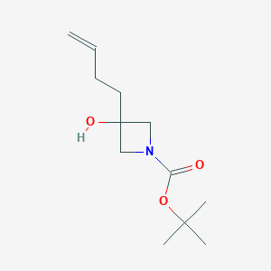 tert-Butyl 3-(but-3-enyl)-3-hydroxyazetidine-1-carboxylate