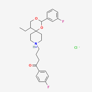 1,3-Dioxa-9-azaspiro(5.5)undecane, 5-ethyl-9-(3-(fluorobenzoyl)propyl)-2-(m-fluorophenyl)-