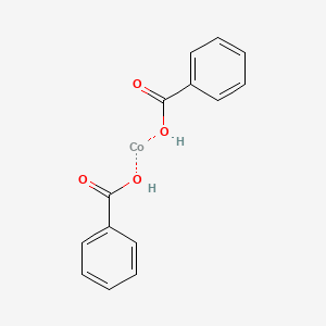 molecular formula C14H12CoO4 B13775263 Cobalt(II) benzoate 