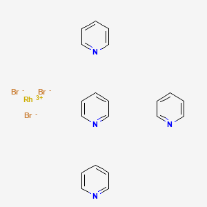 molecular formula C20H20Br3N4Rh B13775287 trans-Dibromotetrakis(pyridine)rhodium bromide CAS No. 14267-74-4