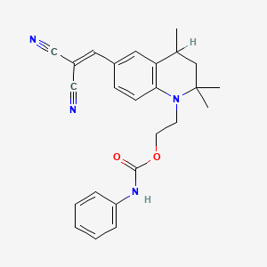 2-[6-(2,2-Dicyanovinyl)-1,2,3,4-tetrahydro-2,2,4-trimethylquinolin-1-yl]ethyl carbanilate