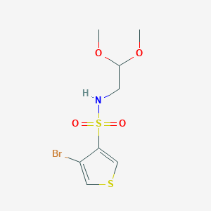 4-bromo-N-(2,2-dimethoxyethyl)thiophene-3-sulfonamide