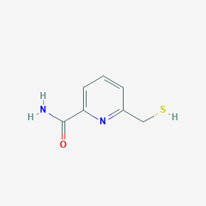 molecular formula C7H8N2OS B1377531 6-(Sulfanylmethyl)pyridine-2-carboxamide CAS No. 1379306-18-9