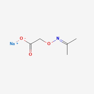 Acetic acid, [[(1-methylethylidene)amino]oxy]-, sodium salt