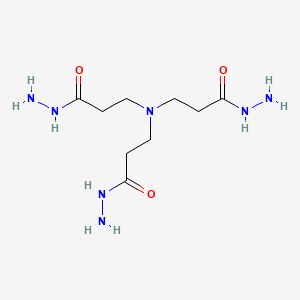 molecular formula C9H21N7O3 B13775325 3,3',3''-Nitrilotris(propionohydrazide) CAS No. 91933-31-2