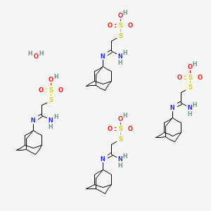 Methanethiol, (N-1-adamantyl)amidino-, hydrogen sulfate (ester) hydrate