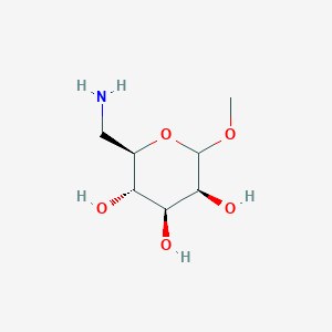 molecular formula C7H15NO5 B13775354 Methyl 6-amino-6-deoxy-D-mannopyranoside 