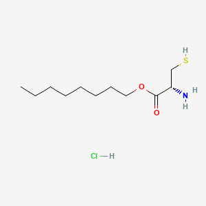 molecular formula C11H24ClNO2S B13775365 Octyl L-cysteinate hydrochloride CAS No. 94333-34-3