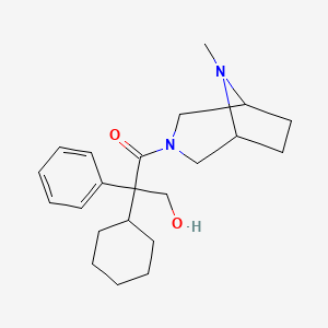 2-Cyclohexyl-3-hydroxy-1-(8-methyl-3,8-diazabicyclo[3.2.1]octan-3-yl)-2-phenylpropan-1-one