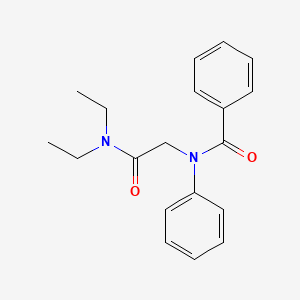 molecular formula C19H22N2O2 B13775406 Benzanilide, N-((diethylcarbamoyl)methyl)- CAS No. 94309-07-6