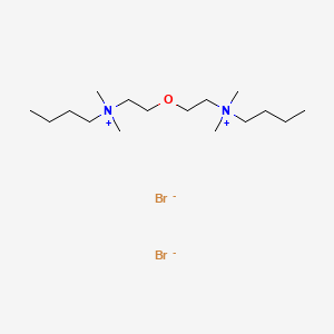 molecular formula C16H38Br2N2O B13775419 Ammonium, oxydiethylenebis(butyldimethyl-, dibromide CAS No. 64049-65-6