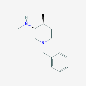molecular formula C14H22N2 B1377542 (3R,4S)-1-benzyl-N,4-dimethylpiperidin-3-amine CAS No. 1638499-31-6
