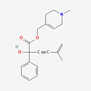 Mandelic acid, alpha-(3-methylbut-1-yn-3-en-1-yl)-, (1-methyl-1,2,3,6-tetrahydro-4-pyridyl)methyl ester