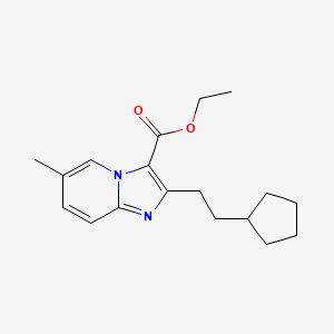 Ethyl 2-cyclopentylethyl 5-methyl-1H-imidazo[1,2-A]pyridine-3-carboxylate