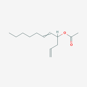 molecular formula C13H22O2 B13775495 1,5-Undecadien-4-ol, acetate CAS No. 64677-48-1