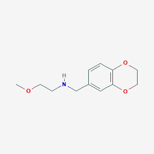 N-((2,3-Dihydrobenzo[b][1,4]dioxin-6-yl)methyl)-2-methoxyethanamine