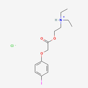 diethyl-[2-[2-(4-iodophenoxy)acetyl]oxyethyl]azanium;chloride