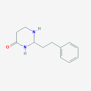 molecular formula C12H16N2O B1377552 2-(2-苯乙基)-3,4-二氢嘧啶-4-酮 CAS No. 1251377-90-8