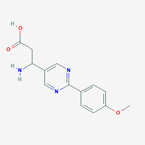 3-Amino-3-[2-(4-methoxyphenyl)pyrimidin-5-yl]propanoic acid