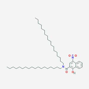 1-Hydroxy-4-nitro-N,N-dioctadecylnaphthalene-2-carboxamide