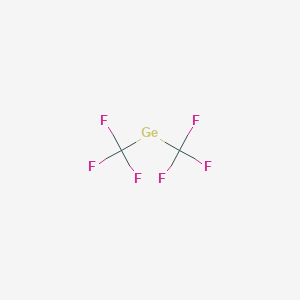 molecular formula C2F6Ge B13775540 Bis(trifluoromethyl)germane 