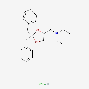 (2,2-Dibenzyl-1,3-dioxolan-4-yl)methyl-diethylazanium chloride